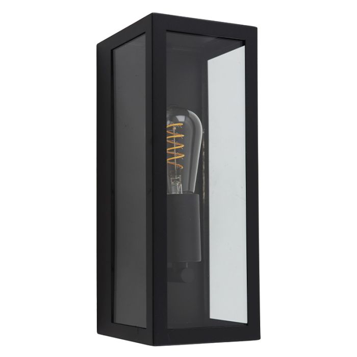 Lampada da esterno nera moderna, Senne, IP44