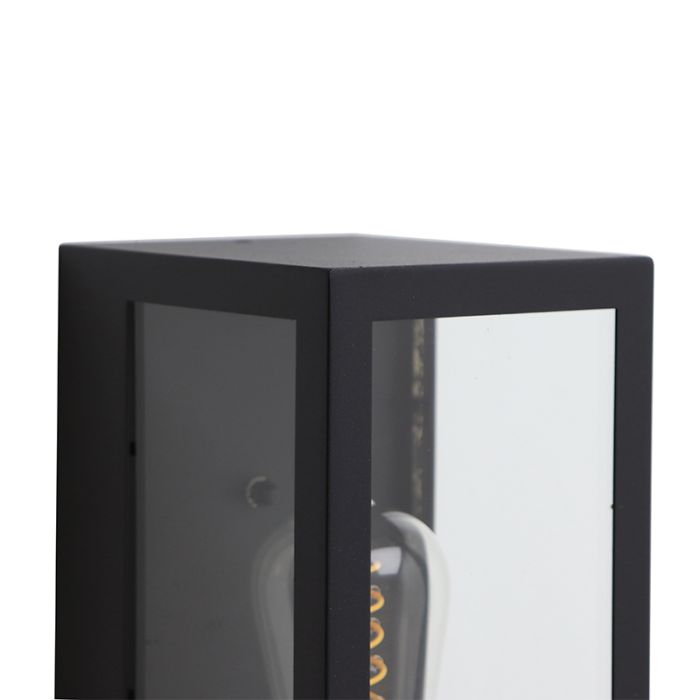 Lampada da esterno nera moderna, Senne, IP44