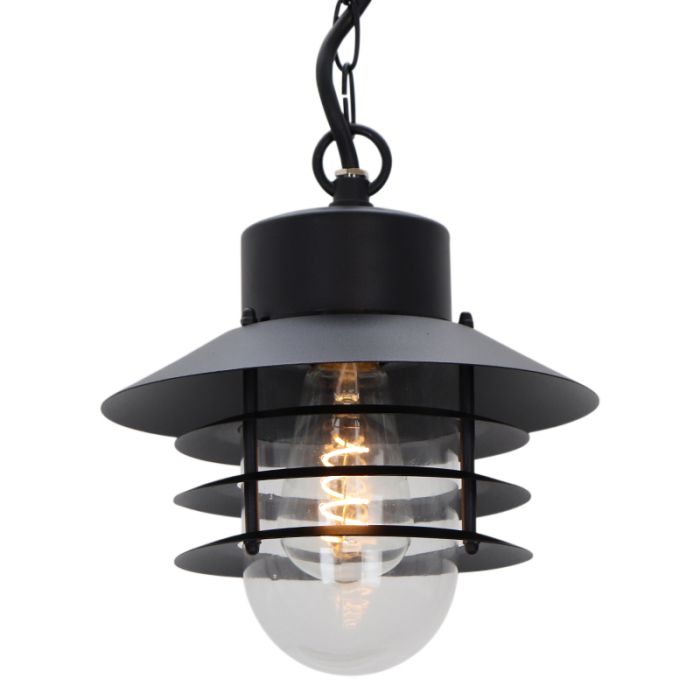 Lampada da esterno nera in acciaio inossidabile, Felice, IP44