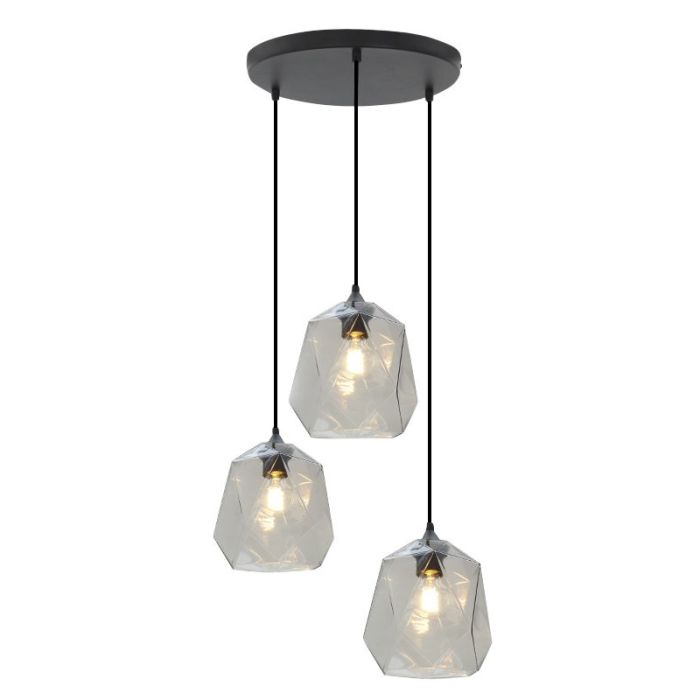 Lampada a sospensione trasparente retrò, Jian