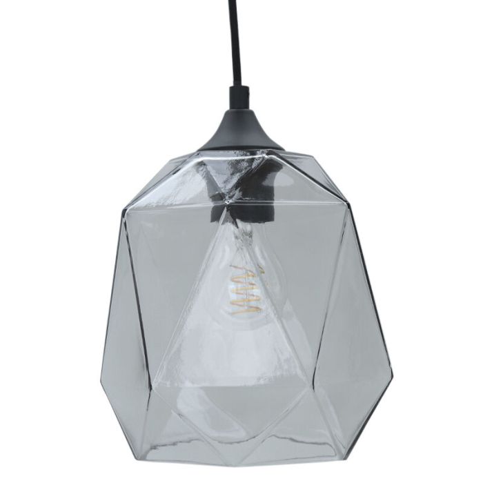 Lampada a sospensione trasparente retrò, Jian