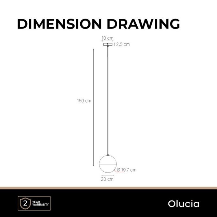 Lampada a sospensione grigia design, Nalini