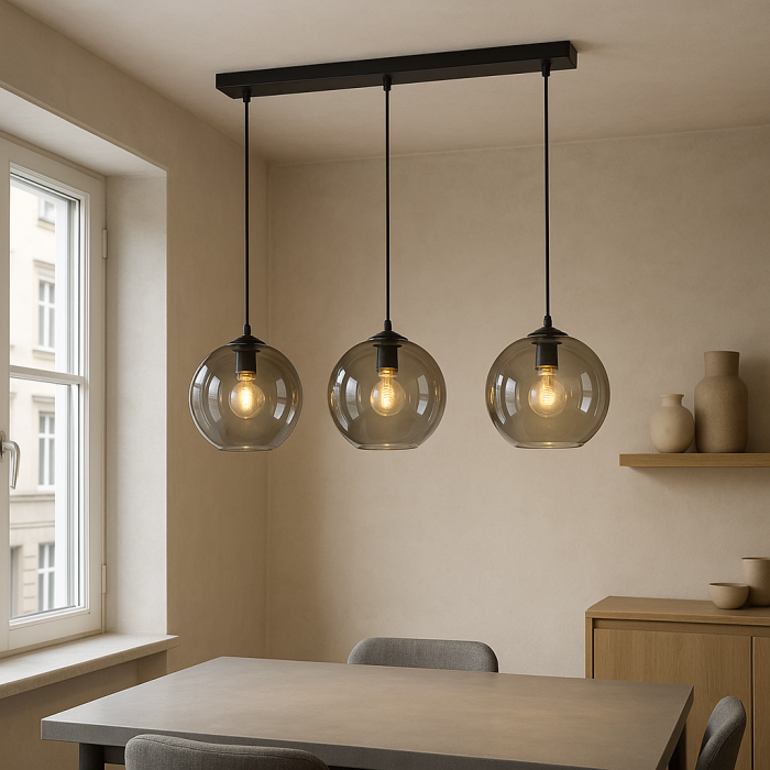 Lampada a sospensione grigia design, Giada