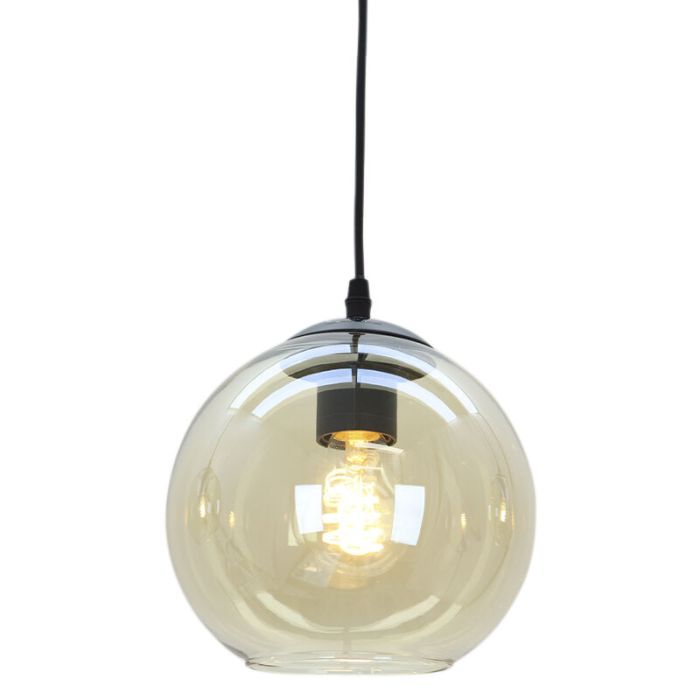 Lampada a sospensione ambrata design, Giada