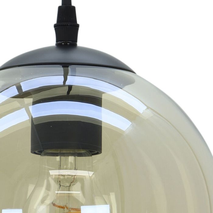 Lampada a sospensione ambrata design, Giada