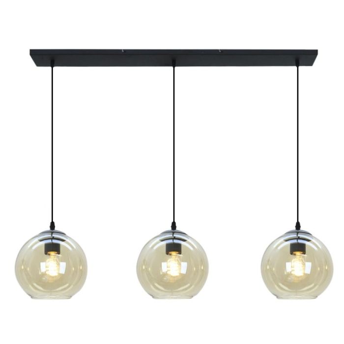 Lampada a sospensione ambrata design, Giada