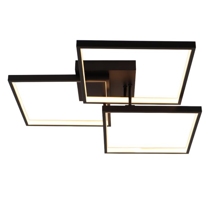 Lampada da soffitto nera moderna, Giorgio