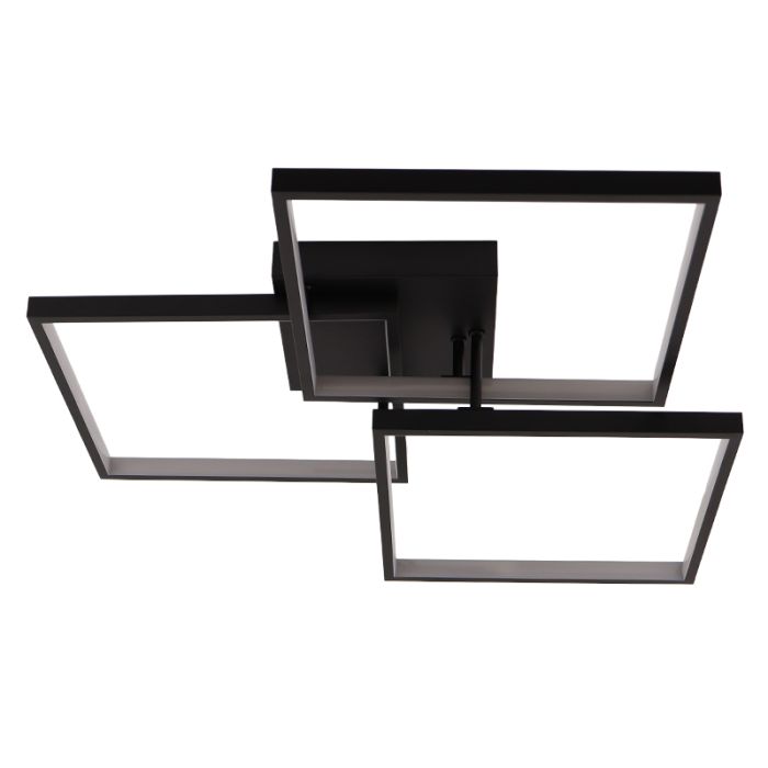 Lampada da soffitto nera moderna, Giorgio