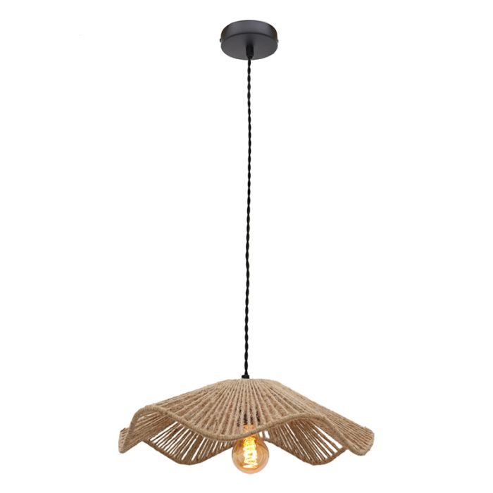 Lampada a sospensione marrone rustica, Annelot