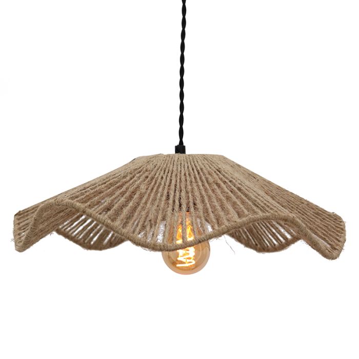 Lampada a sospensione marrone rustica, Annelot