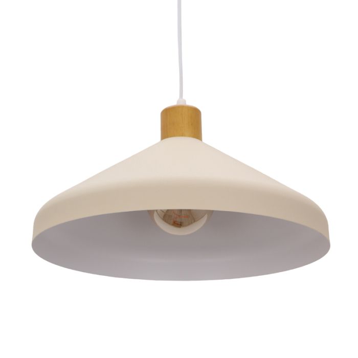 Lampada a sospensione beige rustica, Freddie