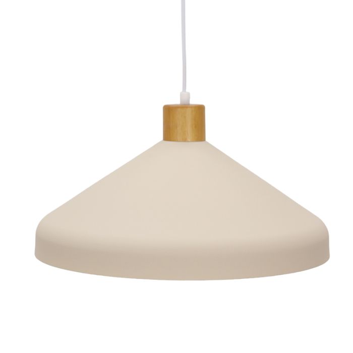 Lampada a sospensione beige rustica, Freddie