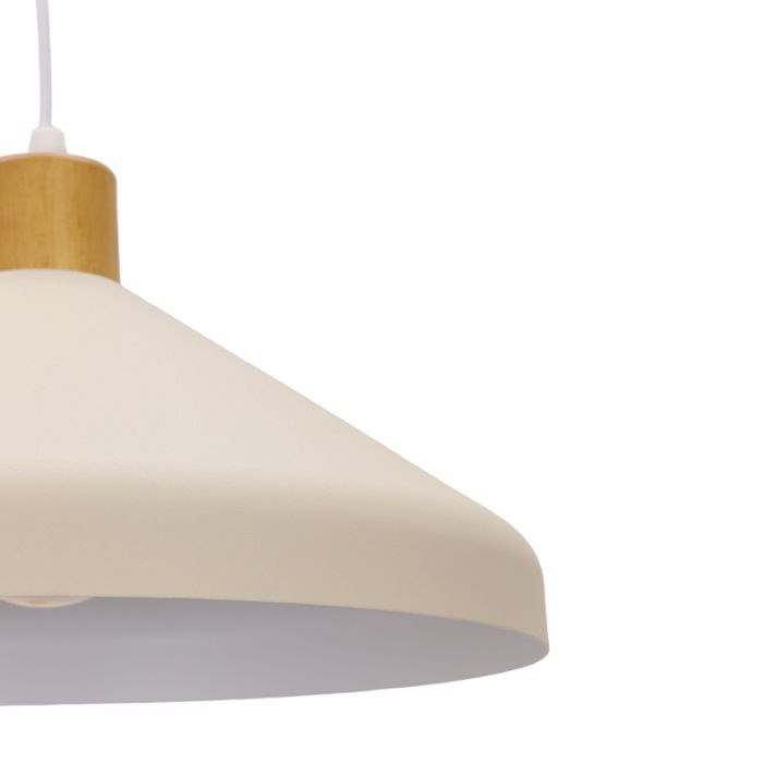 Lampada a sospensione beige rustica, Freddie