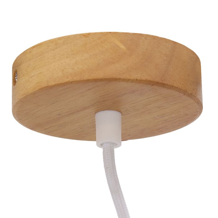 Lampada a sospensione beige rustica, Freddie