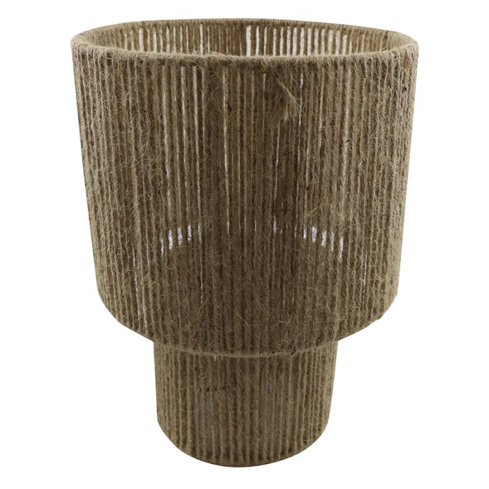 Lampada da tavolo marrone rustica, Sanny, con interruttore
