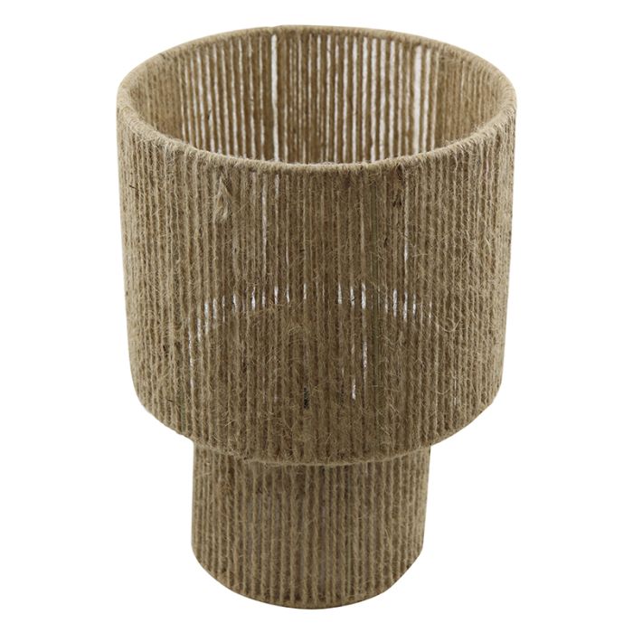 Lampada da tavolo marrone rustica, Sanny, con interruttore