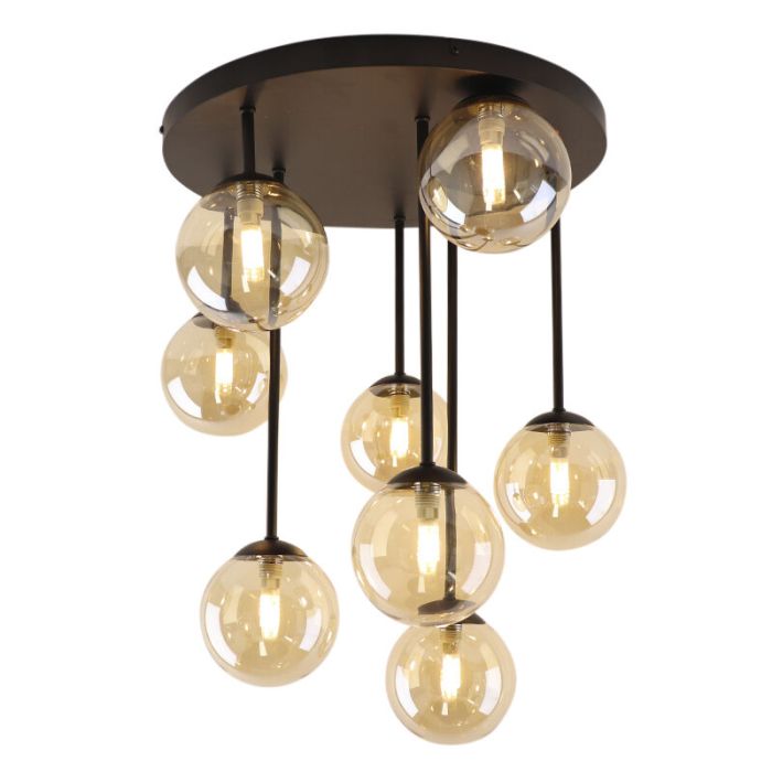 Lampada da soffitto ambrata design, Stacy