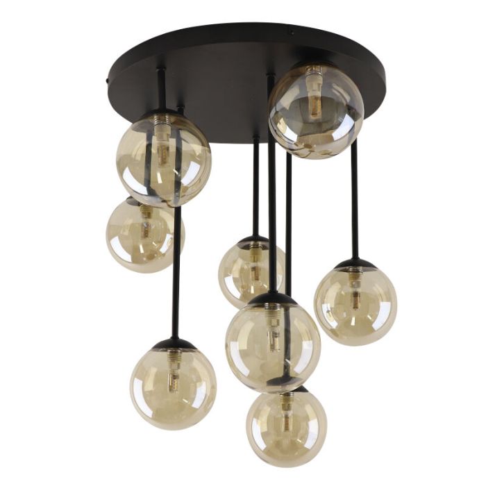 Lampada da soffitto ambrata design, Stacy
