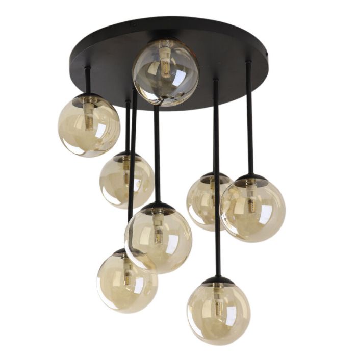 Lampada da soffitto ambrata design, Stacy