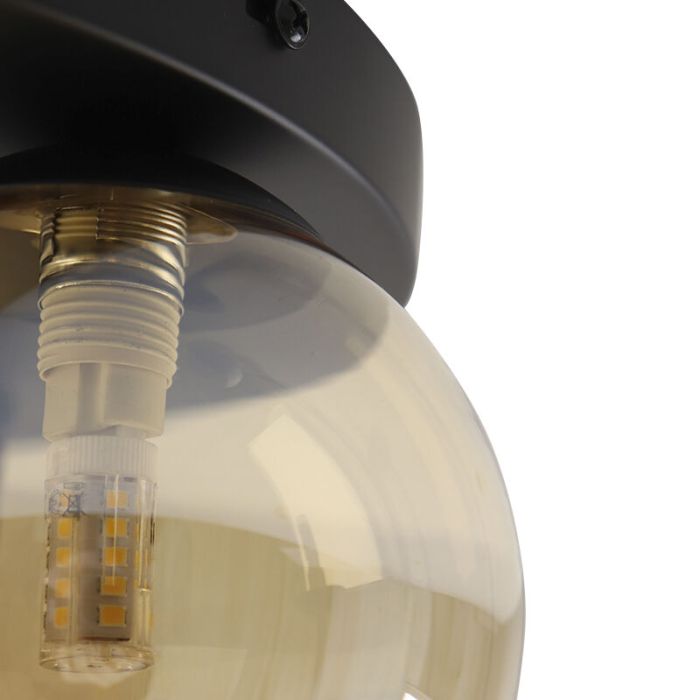 Lampada da soffitto ambrata design, Stacy