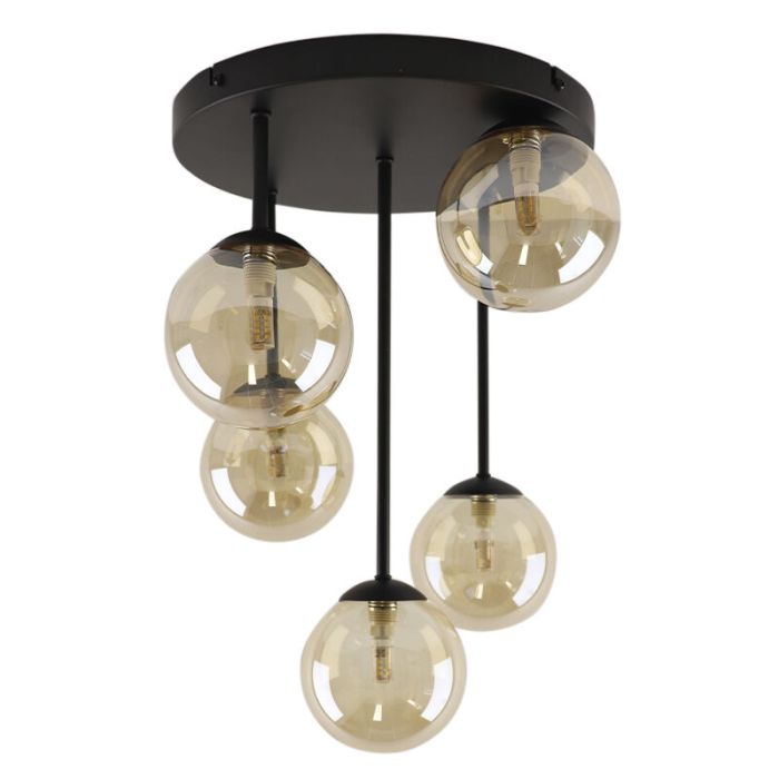 Lampada da soffitto ambrata design, Stacy