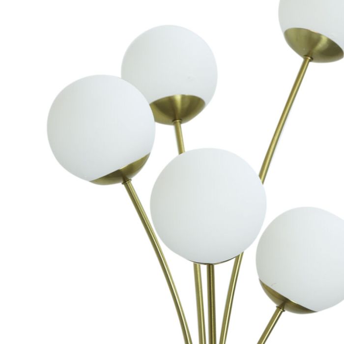 Lampada da terra in ottone design, Stacy, con interruttore
