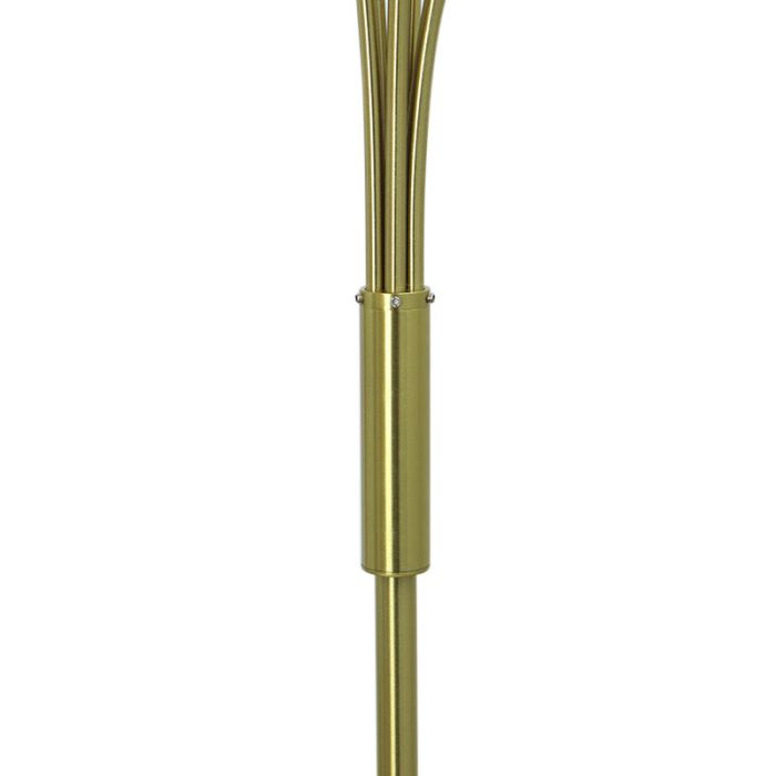 Lampada da terra in ottone design, Stacy, con interruttore