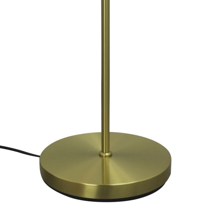 Lampada da terra in ottone design, Stacy, con interruttore