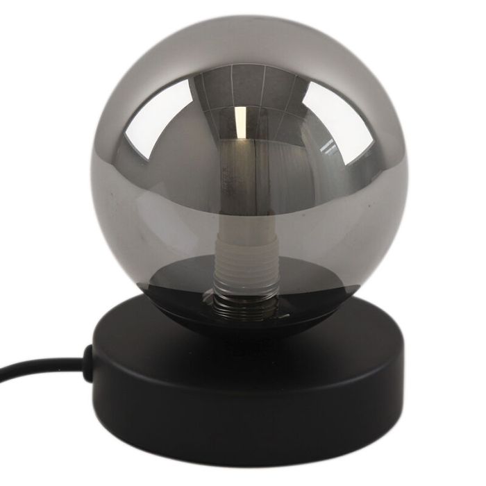 Lampada da tavolo grigia design, Stacy, con interruttore