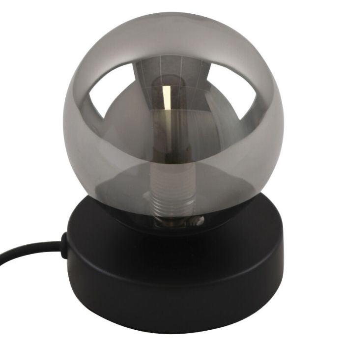 Lampada da tavolo grigia design, Stacy, con interruttore