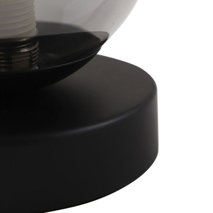 Lampada da tavolo grigia design, Stacy, con interruttore