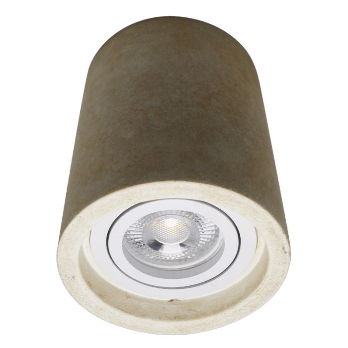 Faretto da superficie in cemento beige, Marcella