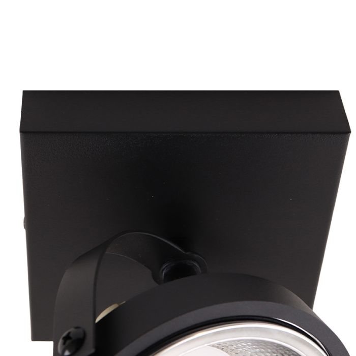 Lampada da soffitto nera moderna, Morris