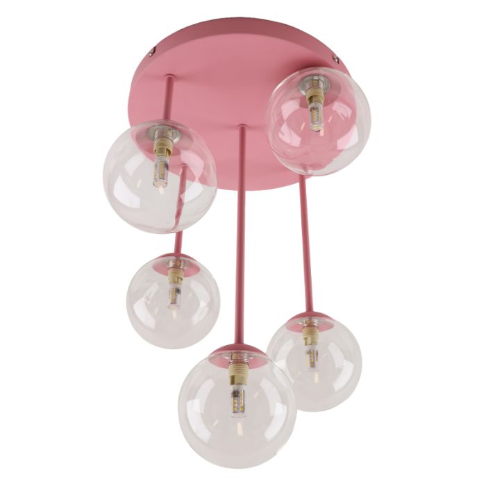 Lampada da soffitto rosa design, Stacy