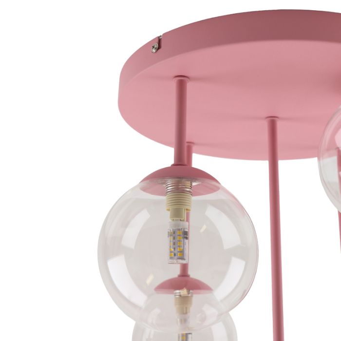 Lampada da soffitto rosa design, Stacy