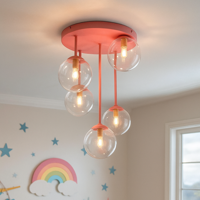 Lampada da soffitto rosa design, Stacy