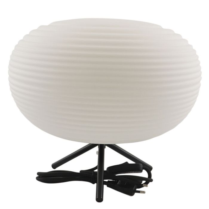 Lampada da tavolo bianca moderna, Davide, con interruttore
