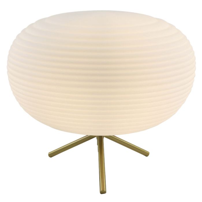 Lampada da tavolo bianca moderna, Davide, con interruttore