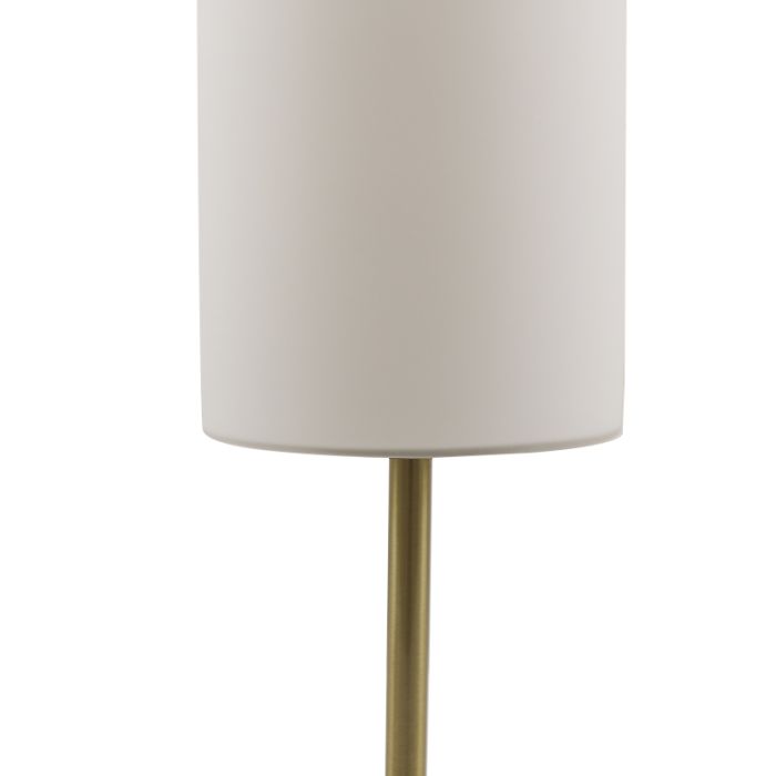 Lampada da tavolo bianca moderna, Gaya, con interruttore
