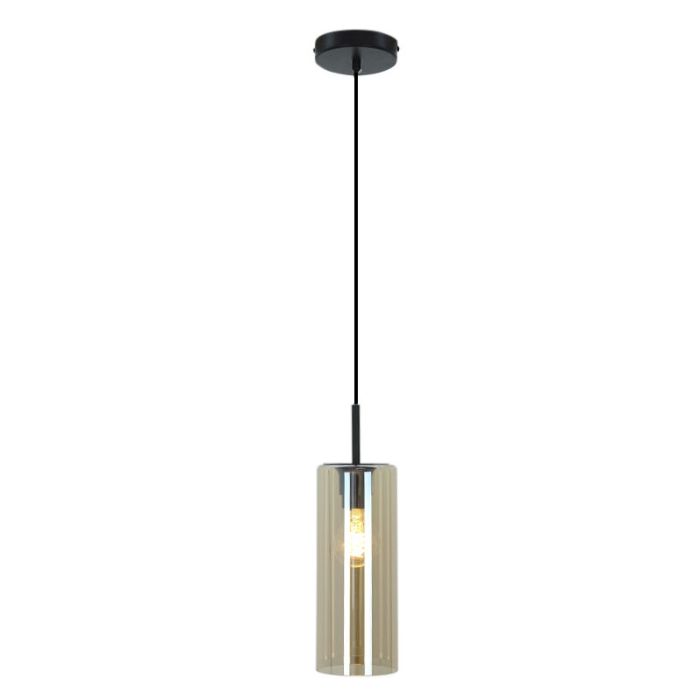 Lampada a sospensione per tavolo da pranzo ambrata moderna, Gaya