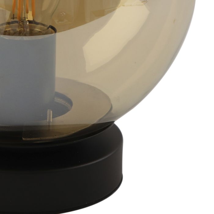 Lampada da tavolo ambrata moderna, Jelly, con interruttore