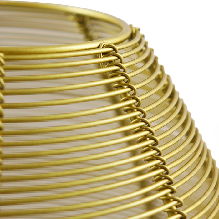 Lampada da tavolo in ottone moderna, Lesly, con interruttore