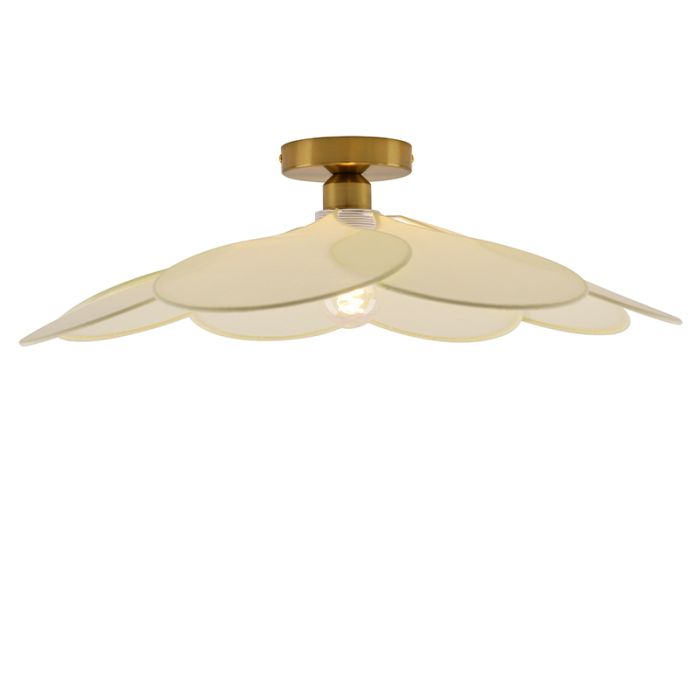 Lampada da soffitto crema rustica, Nena
