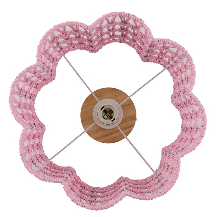 Lampada da soffitto di carta rosa, Mickey