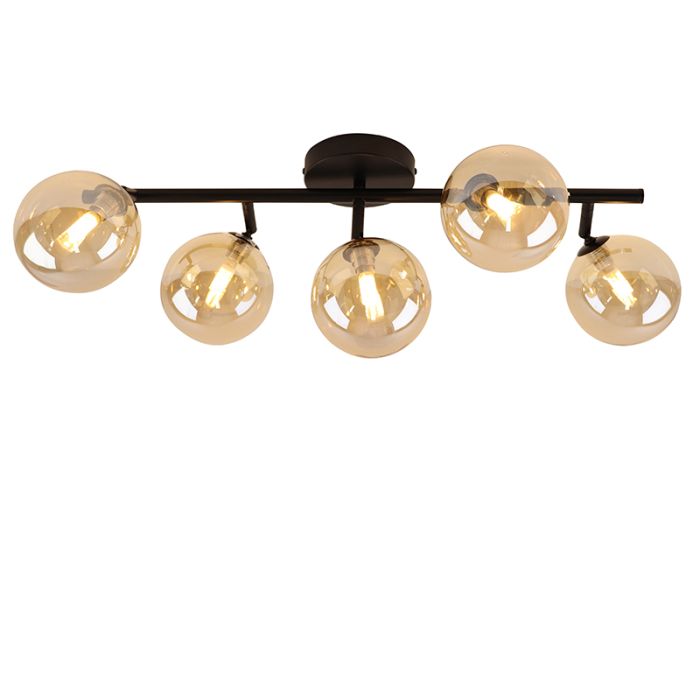 Lampada da soffitto ambrata design, Remo