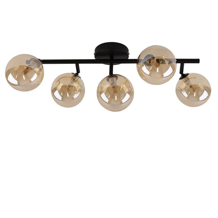 Lampada da soffitto ambrata design, Remo