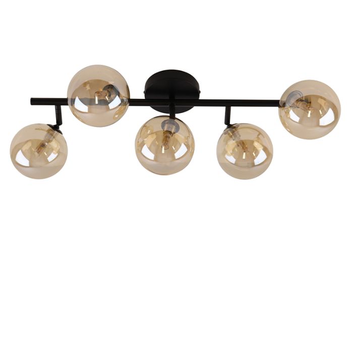 Lampada da soffitto ambrata design, Remo