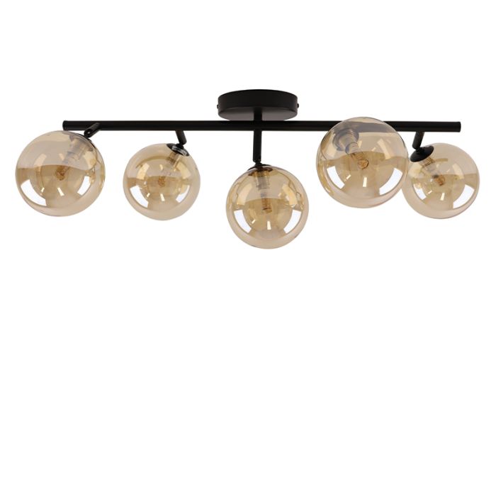 Lampada da soffitto ambrata design, Remo