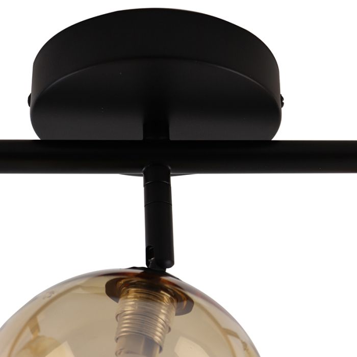 Lampada da soffitto ambrata design, Remo
