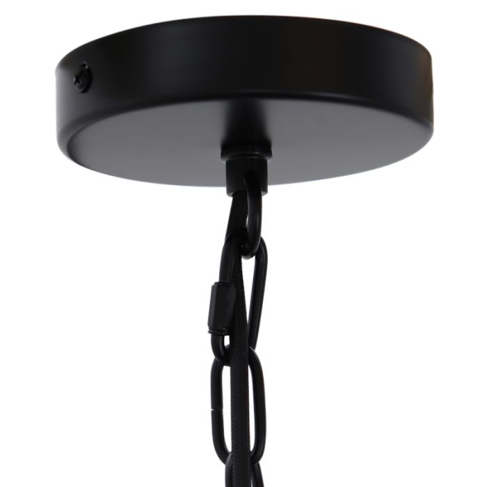 Lampada a sospensione nera industriale, Phebe